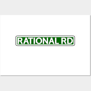 Rational Rd Street Sign Posters and Art